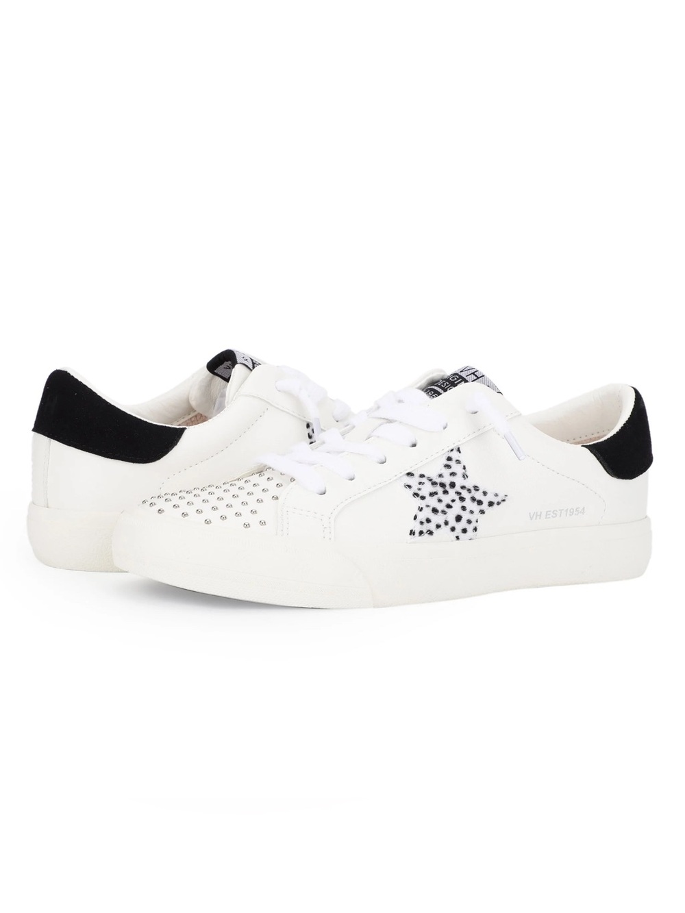 NEW Vintage Havana GRANDE - WHITE STUDDED CHEETAH MIX Womens 10